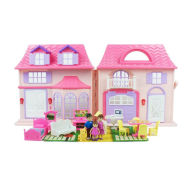 BOLEY 21 Piece Collapsible Doll House Set