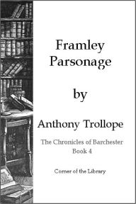Framley Parsonage Anthony Trollope Author