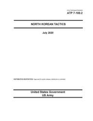 Army Techniques Publication ATP 7-100.2 North Korean Tactics July 2020 United States Government Us Army Author