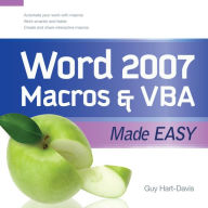 Word 2007 Macros & VBA Made Easy Guy Hart-Davis Author