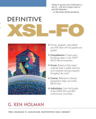Definitive XSL-FO - G. Ken Holman