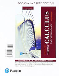 Thomas' Calculus: Early Transcendentals, Single Variable Books a la Carte edition plus MyMathLab with Pearson eText -- Access Card Package Joel Hass A