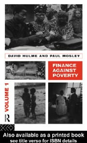 Finance Against Poverty: Volume 1 - David Hulme