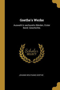 Goethe's Werke Paperback | Indigo Chapters