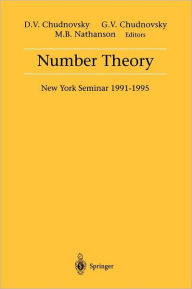 Number Theory: New York Seminar 1991-1995 David V. Chudnovsky Editor