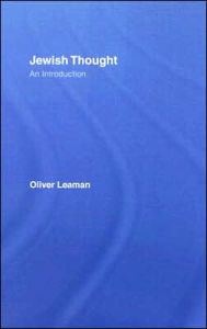 Jewish Thought: An Introduction Oliver Leaman Author