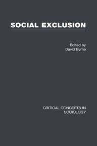 Social Exclusion David Byrne Editor