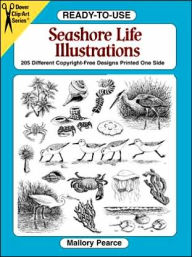 Ready-to-Use Seashore Life Illustrations: 230 Different Copyright-Free Designs Printed One Side - Mallory Pearce