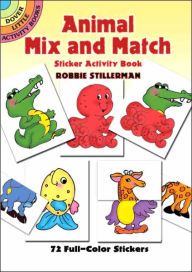 Animal Mix and Match Sticker Activity Book - Robbie Stillerman