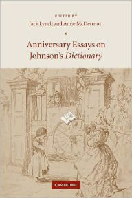 Anniversary Essays on Johnson's Dictionary Jack Lynch Editor