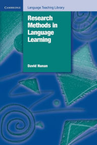 Research Methods in Language Learning David Nunan Author