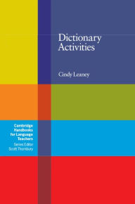 Dictionary Activities Cindy Leaney Author