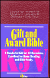 KJV Gift and Award Bible: King James Version, burgundy imitation leather, gold-edged, zip cased, words of Christ in red, with cordance - Thomas Nelson