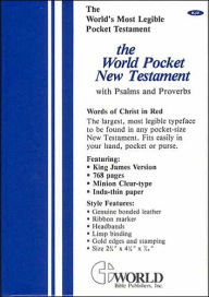 Pocket Size New Testament with Psalms: King James Version (KJV), black imitation leather, words of Christ in red - Thomas Nelson
