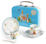 Peter Rabbit Porcelain Tea Set in Box with Handle