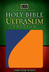 KJV Ultraslim Bible: Orange and Blue - Thomas Nelson