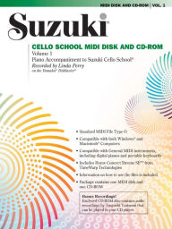 Suzuki Cello School MIDI Disk Acc./CD-ROM, Vol 1: MIDI Disk & CD-ROM Alfred Music Other