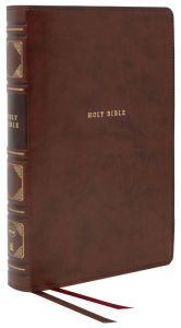 NKJV, Reference Bible, Classic Verse-by-Verse, Center-Column, Leathersoft, Brown, Red Letter Edition, Comfort Print Thomas Nelson Author
