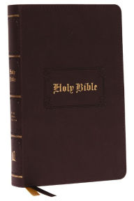 KJV, Personal Size Large Print Reference Bible, Vintage Series, Brown Leathersoft, Red Letter, Thumb Indexed, Comfort Print: Holy Bible, King James Ve