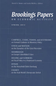 Brookings Papers on Economic Activity: Spring 2012 David H. Romer Editor