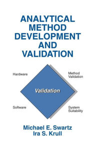 Analytical Method Development and Validation Michael E. Swartz Editor