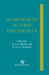 Measurement of Food Preferences - H.J.H. MacFie
