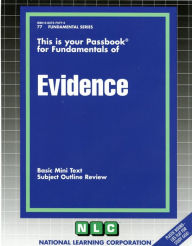 Evidence: Passbooks Study Guide National Learning Corporation Author