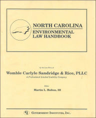 North Carolina Environmental Law Handbook - Carlyle, Womble, Sandridge & Rice, Staff