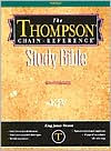 Thompson Chain-Reference Study Bible: King James Version (KJV), burgundy genuine leather, gold-edged, thumb-indexed, side-referenced, concordance, words of Christ in red - Kirkbride Bible & Technology