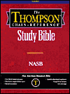 Thompson Chain-Reference Study Bible: New American Standard Bible (NASB), burgundy deluxe genuine leather indexed - Kirkbride Bible & Technology