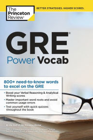 GRE Power Vocab The Princeton Review Author