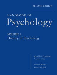 Handbook of Psychology, History of Psychology Wiley Author
