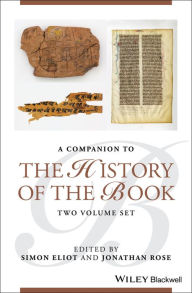 Companion to the History of the Book Simon Eliot Editor