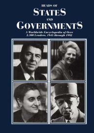 Heads of States and Governments Since 1945 Harris M. Lentz Editor