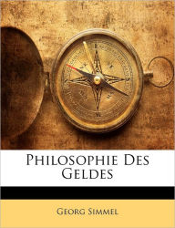 Philosophie Des Geldes Georg Simmel Author