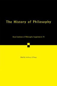 History of Philosophy: Twentieth-Century Perspectives Anthony O'Hear Editor