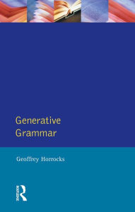 Generative Grammar Geoffrey Horrocks Author