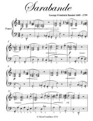 Sarabande - Elementary Piano Sheet Music - Silver Tonalities