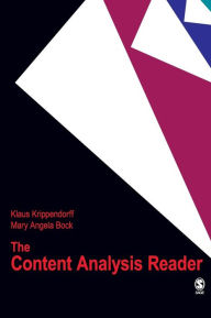 The Content Analysis Reader Klaus Krippendorff Author