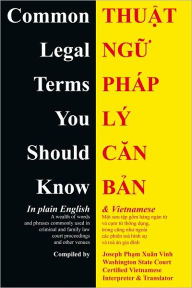 Common Legal Terms You Should Know: in plain English and Vietnamese - Joseph Phân Vinh