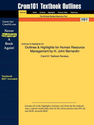 9781428824393 - Cram101 Textbook Reviews: Outlines & Highlights For Human Resource Management By H. John Bernardin, Isbn - Book