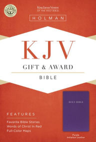 KJV Gift & Award Bible, Purple Imitation Leather Holman Bible Publishers Editor