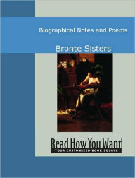 Biographical Notes and Poems Bronte Sisters Author