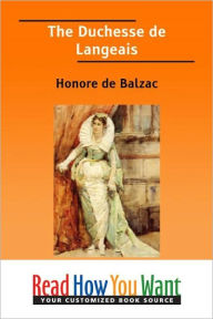 The Duchesse de Langeais Honore de Balzac Author