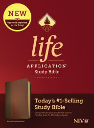 NIV Life Application Study Bible, Third Edition (LeatherLike, Brown/Mahogany) Tyndale Created by
