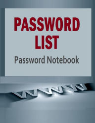 Password List: Password Notebook - Frances P Robinson