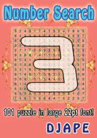 Number Search: 101 puzzle in large 22pt font! Djape Author