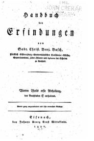 Handbuch der Erfindungen von Gabr. Christ. Benj. Busch
