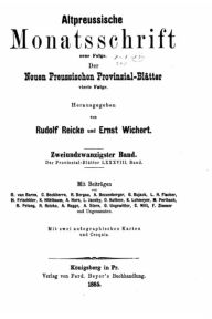 Altpreussische Monatsschrift Rudolf Reicke Author