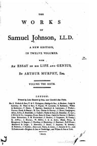 The Works of Samuel Johnson, LL.D. - Vol. VI Samuel Johnson Author